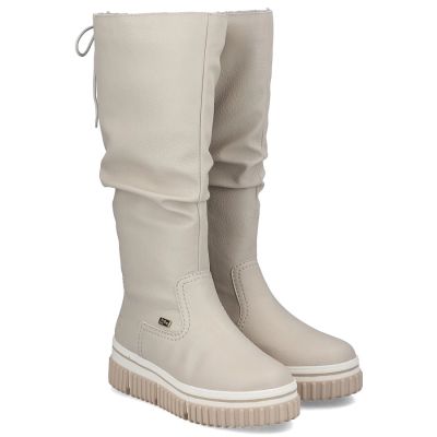 5. Waterproof women’s platform boots, beige – Rieker Y6370-60