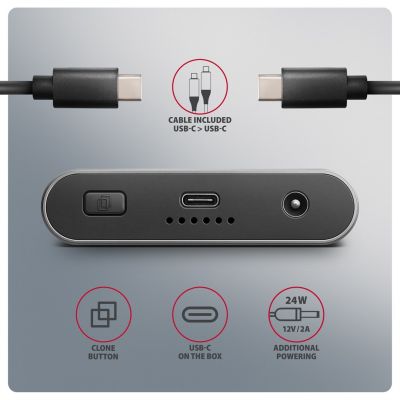 10. Axagon EEM2-20GD Hard Drive Docking Station USB 3.2 Gen 2 (3.1 Gen 2) Type-C Black, Gray
