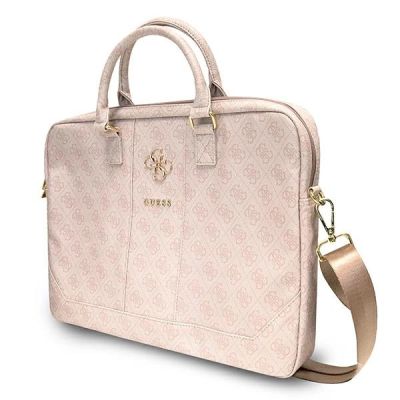 2. Guess 4G Big Logo bag for a 16'' laptop - pink