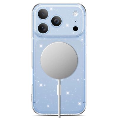 3. Tech-Protect FlexAir MagSafe Case for iPhone 17 Pro Max / 18 Pro Max - Clear Glitter