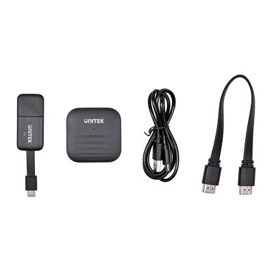 2. UNITEK WIRELESS HDMI TRANSMITTER UP TO 50M, USB-C, BLACK
