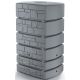 RAINWATER TANK TOWER STONE 350L SMOOTH GRAY
