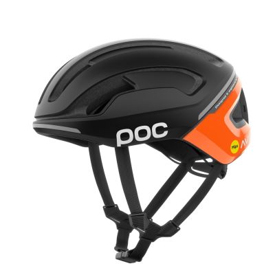 3. POC Omne Beacon MIPS road helmet - apatite navy/fluo orange matt size: s