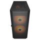 3. COUGAR CGR-5YA6B-RGB Midi Tower PC Case, Black