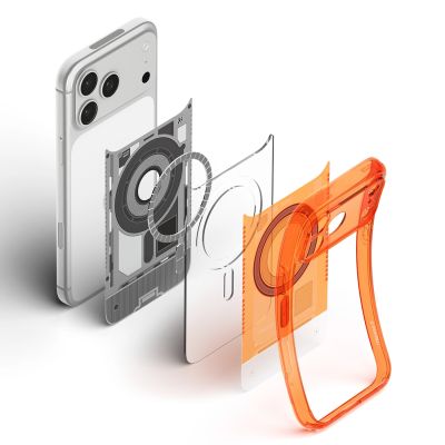 19. Spigen Ultra Hybrid MagSafe Case for iPhone 18 Pro / 17 Pro - Orange