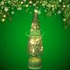 4. DECORATIVE CHRISTMAS TREE GREEN LED 7 CROWNS WARM WHITE 40CM