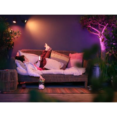7. Philips Hue White and color ambiance Lily outdoor spotlight