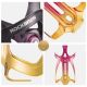 7. Rockbros RKL02 Aluminum Bottle Cage - Red and Gold