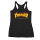 Thrasher Magazine Girl Flame Logo Racerback BLK Women's T-Shirt