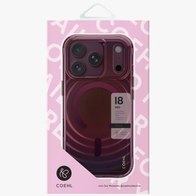 4. Uniq Coehl Vela Magnetic Charging Case for iPhone 18 Pro / 17 Pro - Burgundy