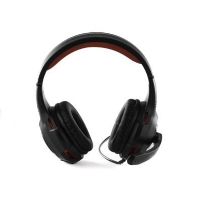 3. Preo 125085402 Headphones/Headset Wired Headband Gaming Black, Red