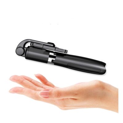 2. Tech-Protect L01S Bluetooth Selfie Stick with Tripod up to 70cm - Black