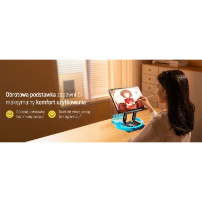 24. Wozinsky WRS-CPY84SB 360 Aluminum Laptop and Tablet Stand + Free Smartphone Stand - Black