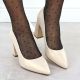 8. Pearl beige pointed toe pumps Sergio Leone PB216
