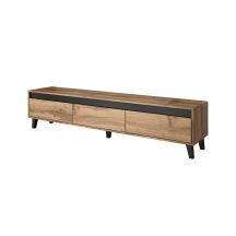 NORD TV cabinet 185cm Wotan oak/anthracite