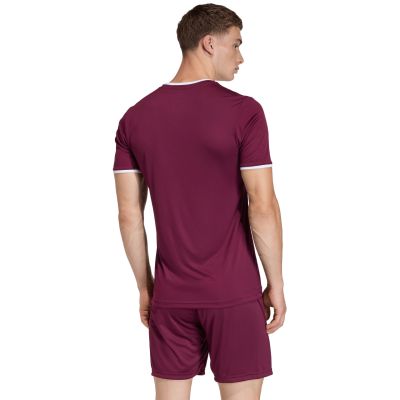 4. adidas Entrada 26 Jersey Men's T-Shirt burgundy JZ2507