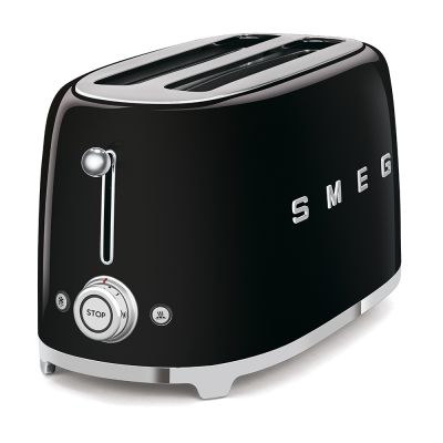11. Smeg TSF02BLEU toaster black 4 slices, metal housing