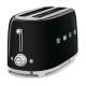 11. Smeg TSF02BLEU toaster black 4 slices, metal housing