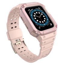 Protect Strap Band for Apple Watch 38/40/41mm Armored Case Strap - Pink