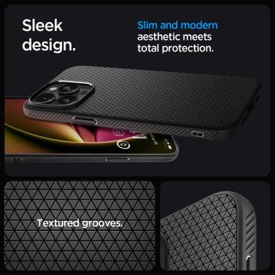 11. Spigen Liquid Air iPhone 15 Pro Case - Matte Black