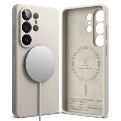 2. Ringke Silicone MagSafe Case for Samsung Galaxy S26 Ultra - Beige