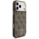4. Guess 4G Triangle Logo MagSafe Case for iPhone 17 Pro Max - Brown & Gold