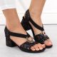 4. Comfortable Rieker W RKR679 black sandals