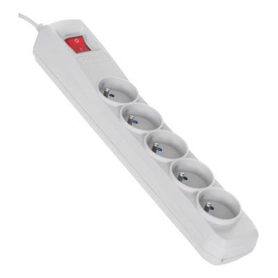 4. Activejet 5-pin/1.5-pin surge protector (10A; 2300W) 1.5m; gray