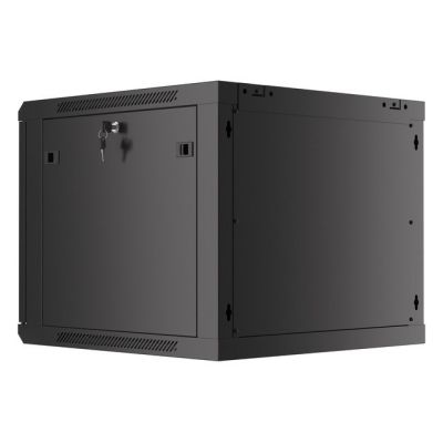 6. Lanberg WF01-6609-00B 9U Rack Wall Mounted Cabinet Black