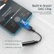 6. Choetech AUX003 USB-C / DC 3.5mm audio adapter - black