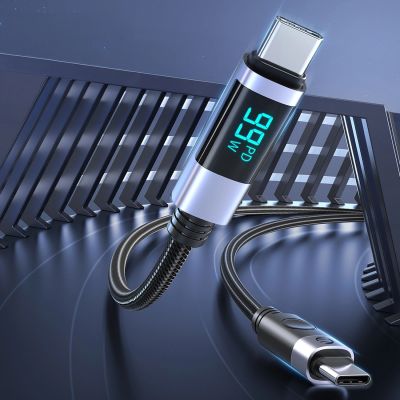 4. Orico LDC2C USB-C - USB-C PD 100 W Cable with LED Display 480 Mb/s 2 m - 2 pcs - Black