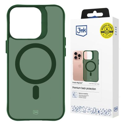 20. 3mk Smoke MagCase for iPhone 16 Pro Max - Green-Translucent