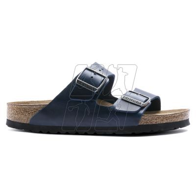 6. Birkenstock Arizona Soft Footbed Oiled Leather Narrow Women's/Men's Blue Blue for narrow feet oiled leather (1013644)