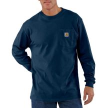 Carhartt Heavyweight Pocket T-Shirt L/S Navy