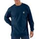 Carhartt Heavyweight Pocket T-Shirt L/S Navy