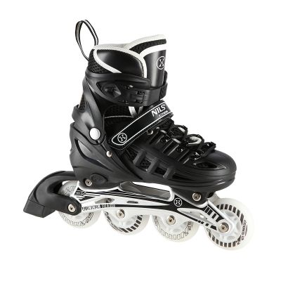 Nils Extreme NH10905 4in1 inline skates with replaceable hockey blade, black LED, size M (35-38)