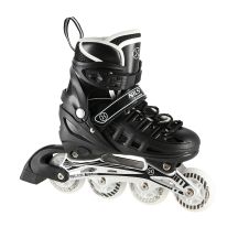 Nils Extreme NH10905 4in1 inline skates with replaceable hockey blade, black LED, size M (35-38)