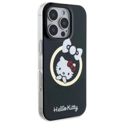 4. Hello Kitty IML Fun bow Magsafe iPhone 16 Pro Max Case - Black