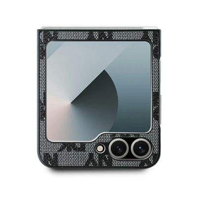 3. DKNY Checkered Pattern Printed Stripes case for Samsung Galaxy Z Flip 6 - black