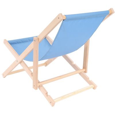 14. CLASSIC WOODEN DECK CHAIR CORNFLOWER BLUE