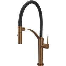 Kitchen tap with flexible spout - 2 types of stream
