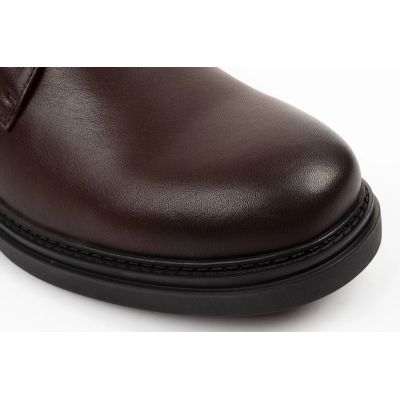 5. Lee Cooper men's shoes elegant brown leather insulated ankle boots