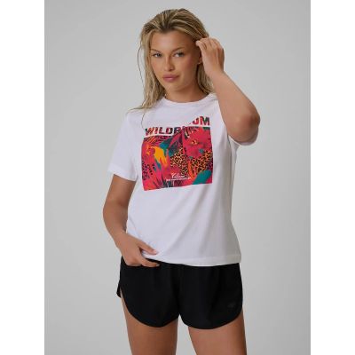 Women's regular printed T-shirt 4F 4FRSS26TTSHF4514-10S