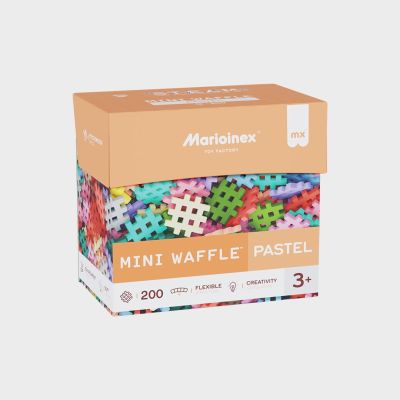Marioinex Mini Waffle building blocks, 200 pieces, pastel