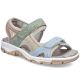 Comfortable women's sports sandals with Velcro colorful Rieker 68866-94