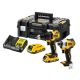 2. DeWalt 18V Combo Kit DCD709+DCF809 2x2.0Ah DCK2062D2T