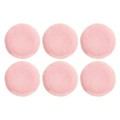 Set of 6 salad plates ROSE&TULIPANI CONCERTO FUSE ROSA 22 cm