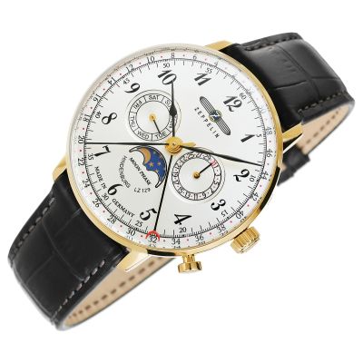 3. ZEPPELIN LZ129 Hindenburg 7038-1 Men’s Watch + BOX