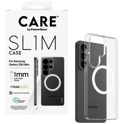 4. CARE by PanzerGlass SL1M Case for Samsung Galaxy S26 Ultra - Transparent