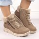 23. Beige waterproof leather ankle boots for women – Rieker L7701-24